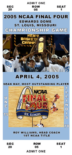 Unc tar heels - tar, 2005/2009/2017