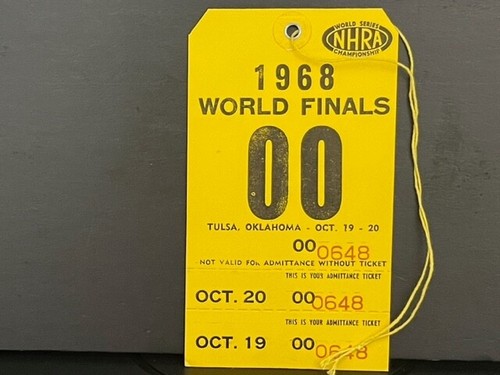 Biglietto vrhtf nhra 1968 - biglietto,