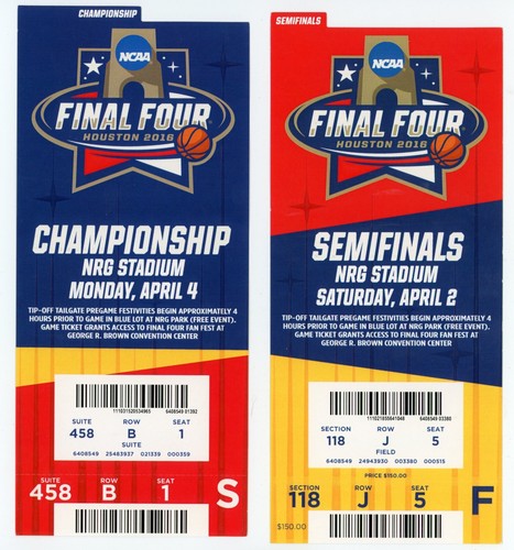 Due biglietti ncaa - biglietti, four