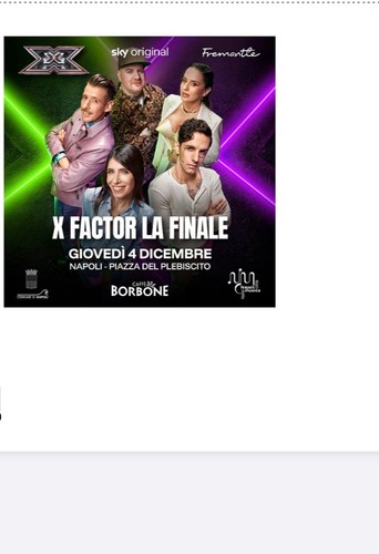Biglietti finale factor 4 - finale, x